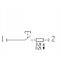 Push button switch for raising and lowering