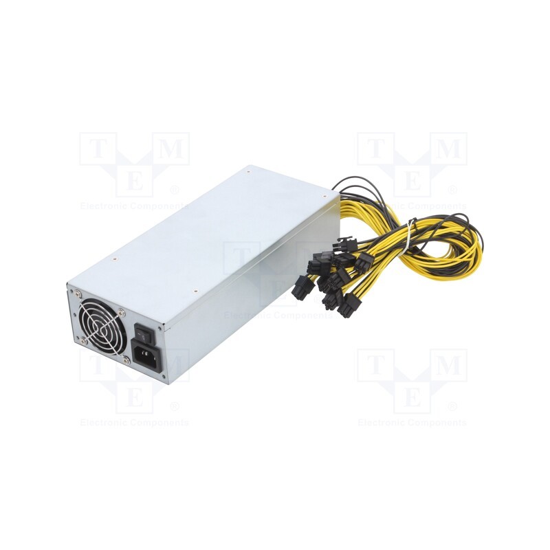 1 pcs x QOLTEC - 50350 - Power supply: computer, ATX, 1850W, Application: Bitcoin Miner