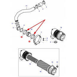 Va028264 air filter hose clamp
