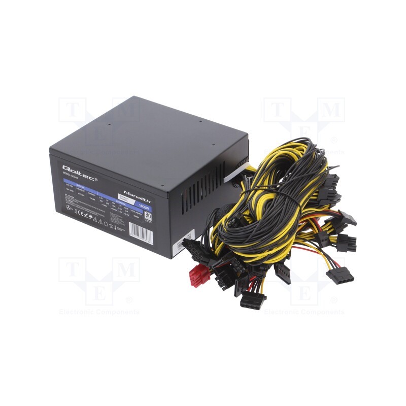 1 pcs x QOLTEC - 50348 - Power supply: computer, ATX, 1800W, Application: Bitcoin Miner