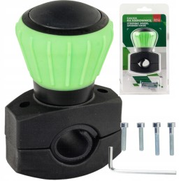 Green ball-bearing handlebar knob, diameter 52mm