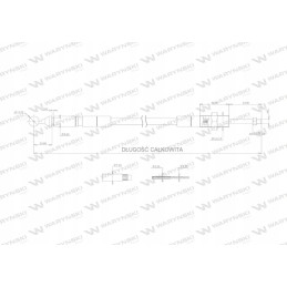 Distributor cable for plastic ball l 2500mm