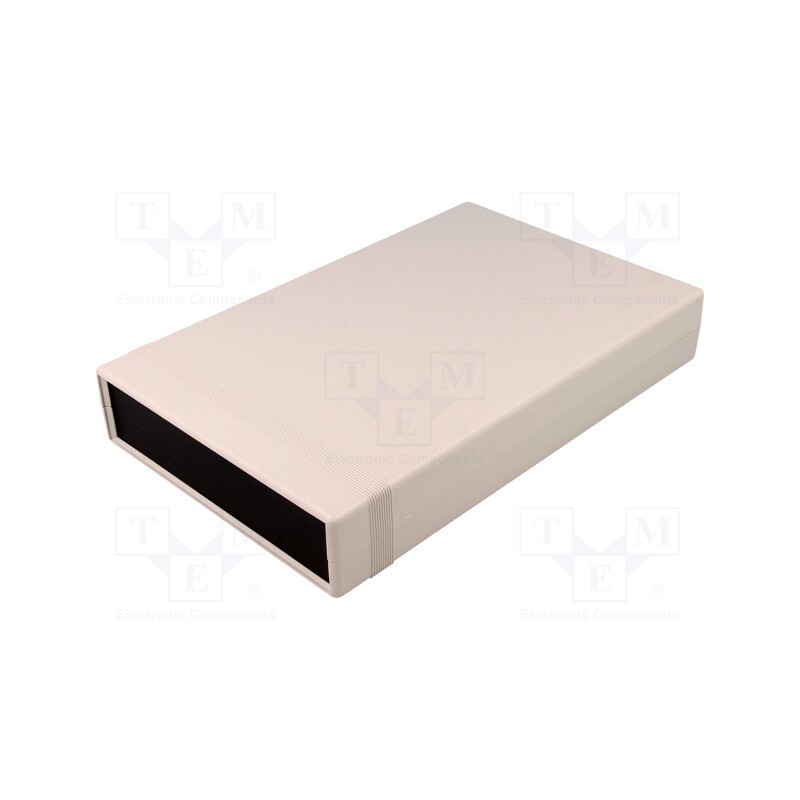1 pcs x HAMMOND - 1598FSGYPBK - Enclosure: with panel, 1598, X: 160mm, Y: 250mm, Z: 40mm, ABS, grey