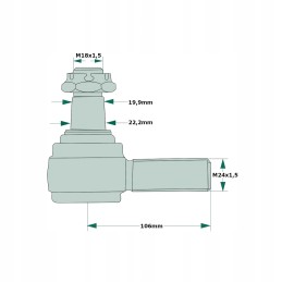 Tie rod joint lp fiat ford case