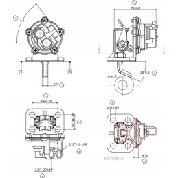 The Kramp fuel pump fits Perkins 3