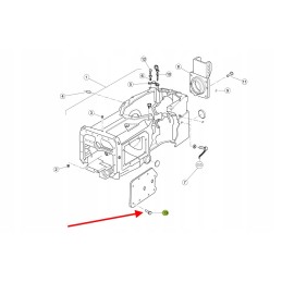7703101147 6-point screw of the rear axle housing
