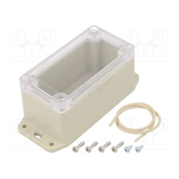 1 pcs x HAMMOND - RP1045BFC - Enclosure: multipurpose, X: 50mm, Y: 95mm, Z: 50mm, with fixing lugs