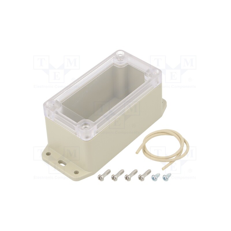 1 pcs x HAMMOND - RP1045BFC - Enclosure: multipurpose, X: 50mm, Y: 95mm, Z: 50mm, with fixing lugs