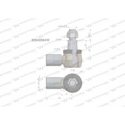 Steering joint 1 1 4 83948964 Warynski