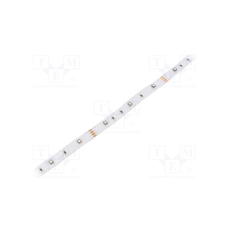 1 m x WISVA OPTOELECTRONICS - HH-SRGB30F010-3535-12 WHITE PCB IP20 - LED tape, RGB, 3535, 12V, LED/m: 30, 10mm, white PCB, IP20,