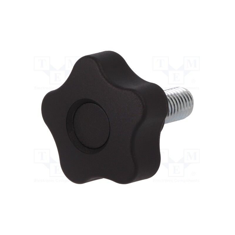 1 pcs x ELESA+GANTER - VCT.40 P-M10X20-C9 - Knob, Ø: 40mm, Ext.thread: M10, 20mm, H: 23mm, technopolymer PP