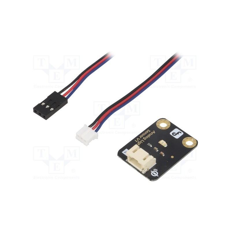 1 pcs x DFROBOT - SEN0172 - Sensor: ambient light, optical, analog, 3÷5VDC, IC: LX1972, Gravity