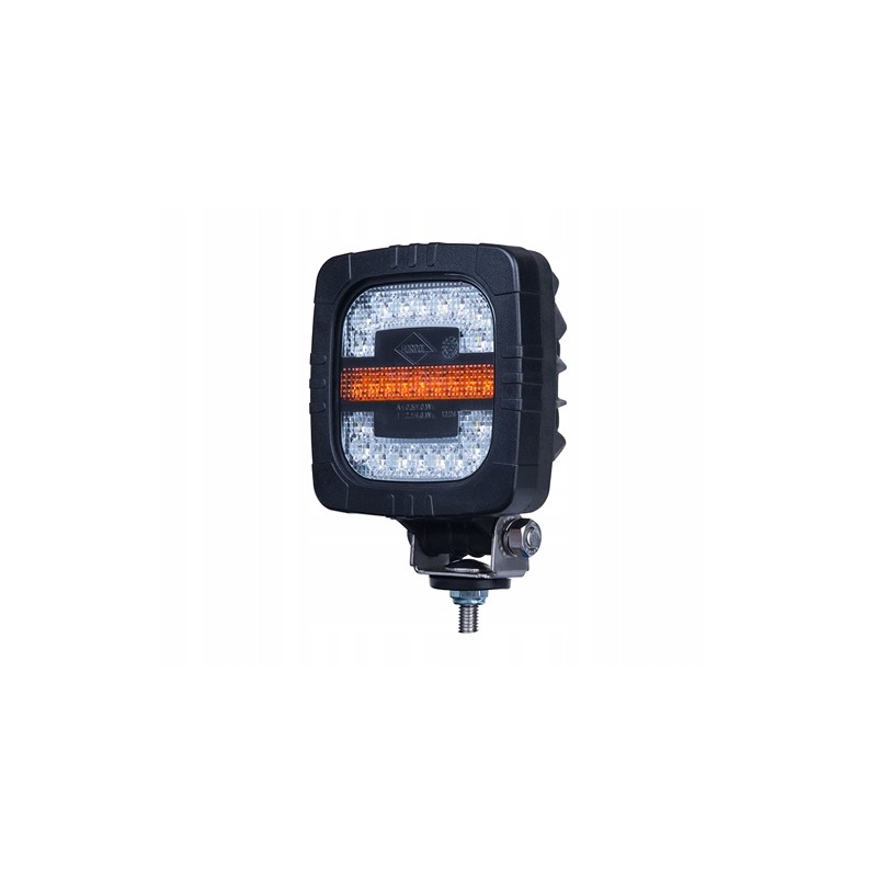 Combined front lamp with a tractor holder