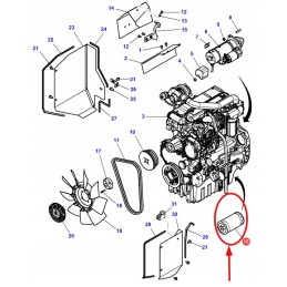 1447031m2 agco engine oil filter