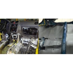 Cabin soundproofing foam, insulation against the sun