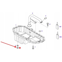 X483801600000 oil drain plug m18 x 1 5 x 12