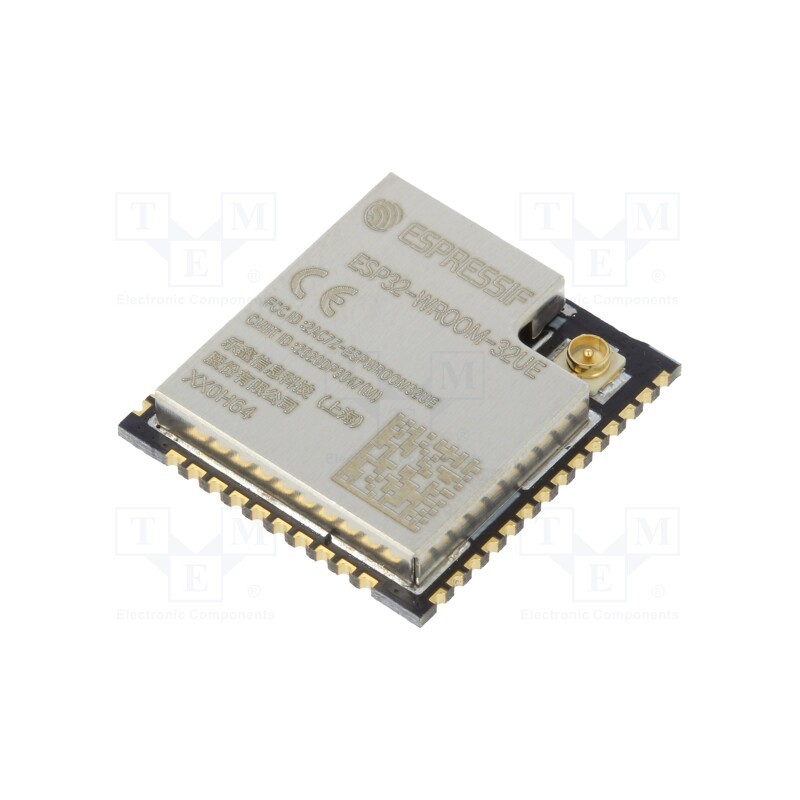 1 pcs x ESPRESSIF - ESP32-WROOM-32UE-N8 - Module: IoT, Bluetooth Low Energy,WiFi, SMD, 18x19.2x3.2mm, U.FL