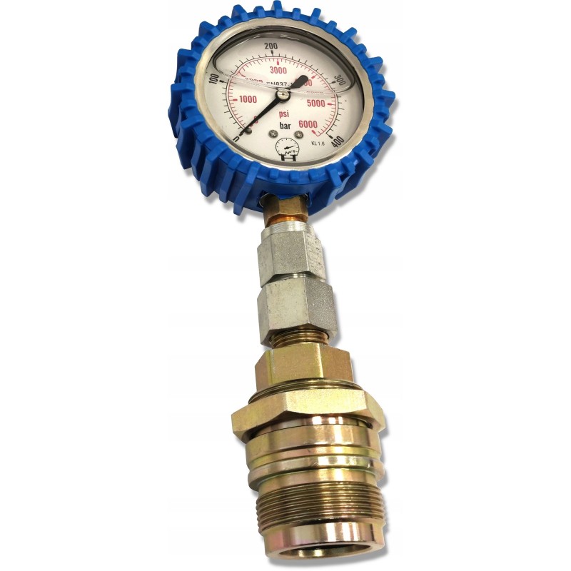 Pressure gauge for a tractor, 400 bar, old type socket