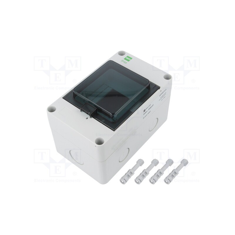 1 pcs x ELEKTRO-PLAST NASIELSK - 110305 - Enclosure: for modular components, IP65, light grey, No.of mod: 4