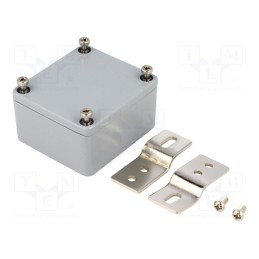 1 pcs x COMBIPLAST - CP-FA1 - Enclosure: multipurpose, X: 58mm, Y: 64mm, Z: 35mm, aluminium, grey