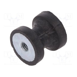 1 pcs x ELESA+GANTER - DVC.3-15-8,5-15-M4-70 - Vibration damper, M4, Ø: 15mm, rubber, L: 15mm, H: 4mm, 211N, 56N/mm