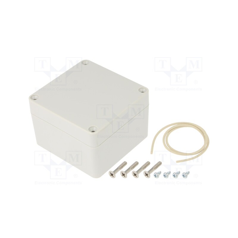 1 pcs x HAMMOND - RZ0256 - Enclosure: multipurpose, X: 80mm, Y: 82mm, Z: 55mm, Ritec, light grey