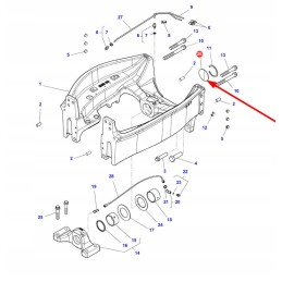 391549x1 front axle housing cap r80 mm