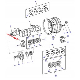 747128m1 half-ring shaft