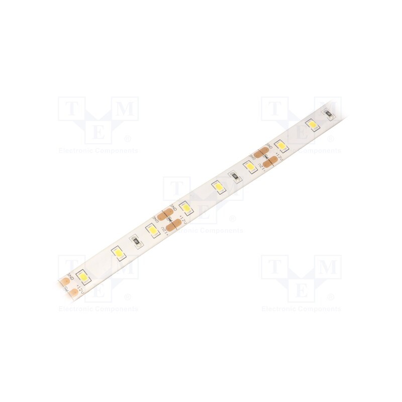 1 m x WISVA OPTOELECTRONICS - HH-S60F010-2835-12 NW WHITE PCB IP65 - LED tape, white neutral, 2835, 12V, LED/m: 60, 10mm, white 