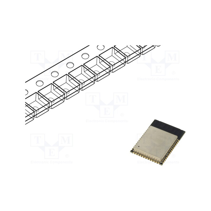1 pcs x ESPRESSIF - ESP32-S2-SOLO-2-N4 - Module: IoT, WiFi, PCB, IEEE 802.11b/g/n, SMD, 18x25.5x3.1mm