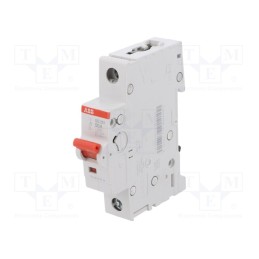 1 pcs x ABB - 2CDD281101R0050 - Switch-disconnector, Poles: 1, for DIN rail mounting, 50A, 253VAC