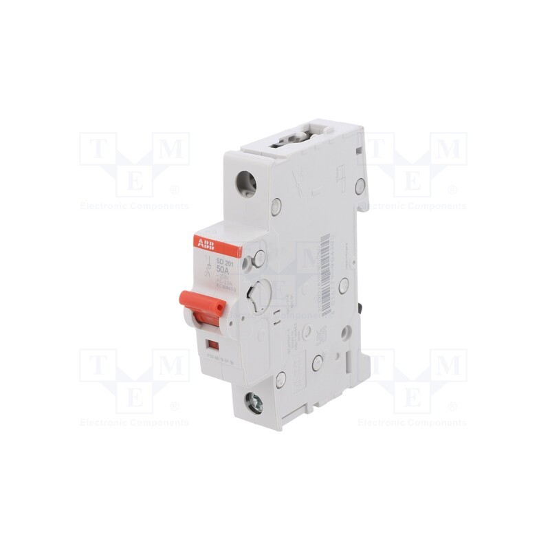 1 pcs x ABB - 2CDD281101R0050 - Switch-disconnector, Poles: 1, for DIN rail mounting, 50A, 253VAC