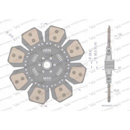 Renault Warynski ceramic clutch disc