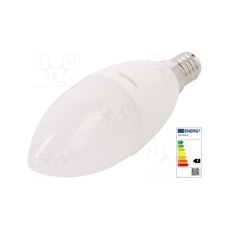 1 pcs x ams OSRAM - 4058075311886 - LED lamp, neutral white, E14, 230VAC, 806lm, P: 7W, 4000K, CRImin: 80