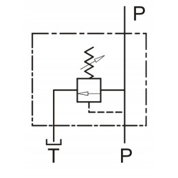 Pressure relief valve vmp 1 2 70l 50 250bar
