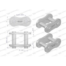 Chain lock z50sp r1 5 8 5 pcs motogeneric
