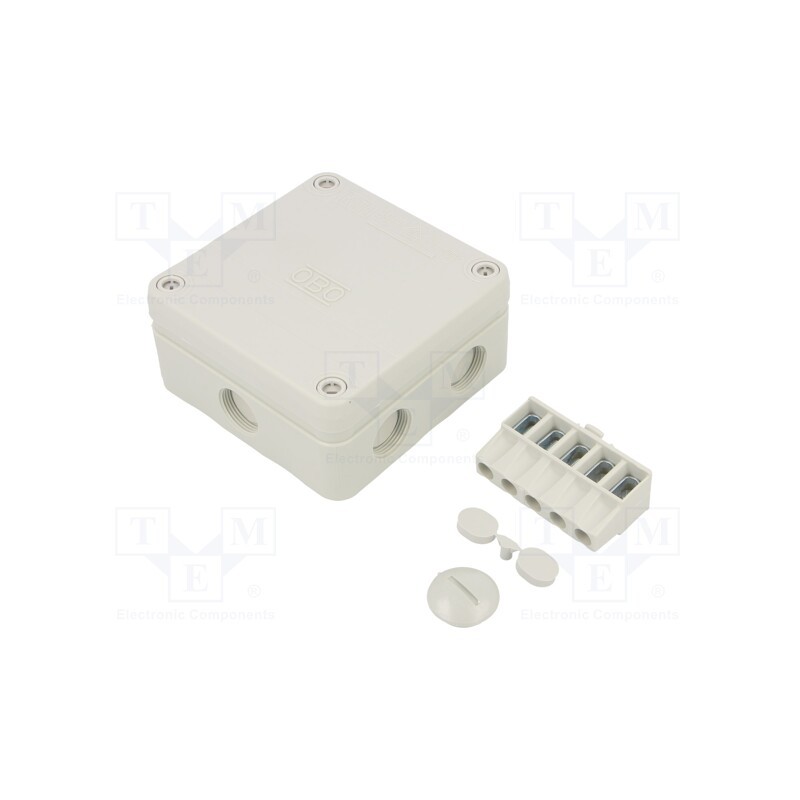 1 pcs x OBO BETTERMANN - B 9 T 5 - Enclosure: junction box, X: 110mm, Y: 110mm, Z: 51mm, IP67