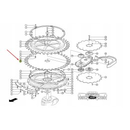 Tooth for welding claas 996841