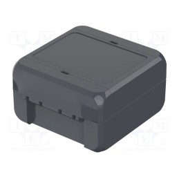 1 pcs x BOPLA - B 080805 PC-V0 7024 - Enclosure: multipurpose, X: 80mm, Y: 89mm, Z: 47mm, BOCUBE, graphite