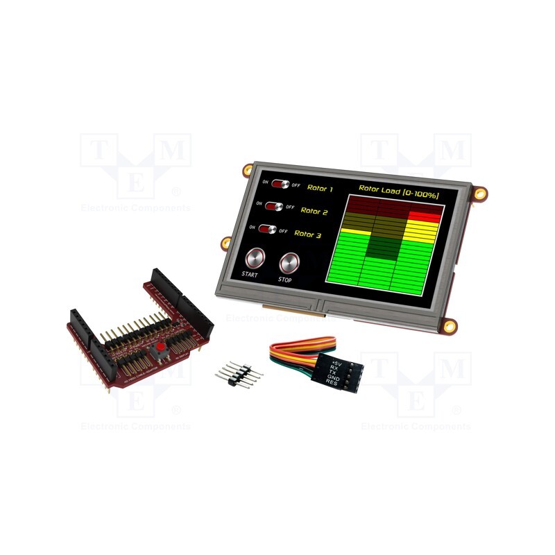 1 pcs x 4D Systems - ULCD-43DT-AR - Display: TFT, 4.3', 480x272, Window dimensions: 95.04x53.85mm