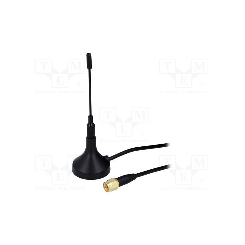 1 pcs x SR PASSIVES - GSM-ANT-3 - Antenna, RF, 3dBi, magnet, 824÷960MHz,1710÷1990MHz, SMA, -40÷85°C