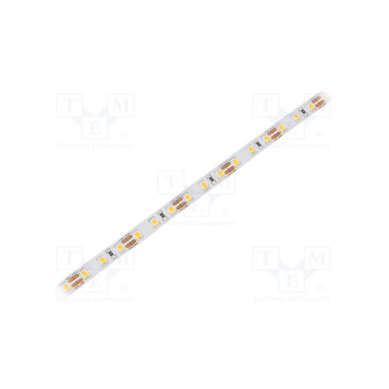 1 m x WISVA OPTOELECTRONICS - HH-S96F008-2835-12 WW WHITE PCB IP20 - LED tape, white warm, 2835, 12V, LED/m: 96, 8mm, white PCB,