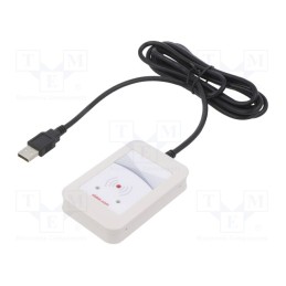 1 pcs x ELATEC - TWN4 MULTITECH 2 USB WHITE VERSION P - RFID reader, 4.3÷5.5V, USB, antenna, Range: 100mm, 88x56x18mm, ABS