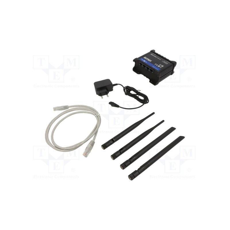 1 pcs x TELTONIKA - RUT901000000 - Module: router LTE, DDR2, 16kBSRAM,16MBFLASH, 110x50x100mm, IP30