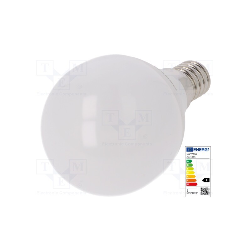 1 pcs x ams OSRAM - 4058075147911 - LED lamp, neutral white, E14, 230VAC, 470lm, P: 5.5W, 4000K