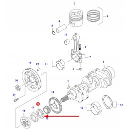 V836129781 crankshaft gear washer