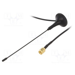 1 pcs x SR PASSIVES - 433M-ANT823 - Antenna, RF, 3dBi, linear, magnet, 50Ω, 470÷862MHz, Ø: 29.4mm, Len: 3m