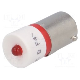 1 pcs x CML INNOVATIVE TECHNOLOGIES - 18602450 - LED lamp, red, BA9S, 28VDC, 28VAC