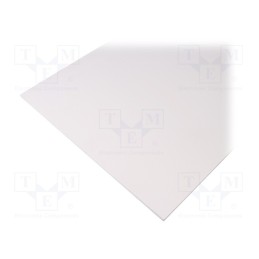 1 pcs x ANTALIS - 484731.030005 - Sheet, Dim: 300x500mm, Thk: 5mm, white, 0.15m2