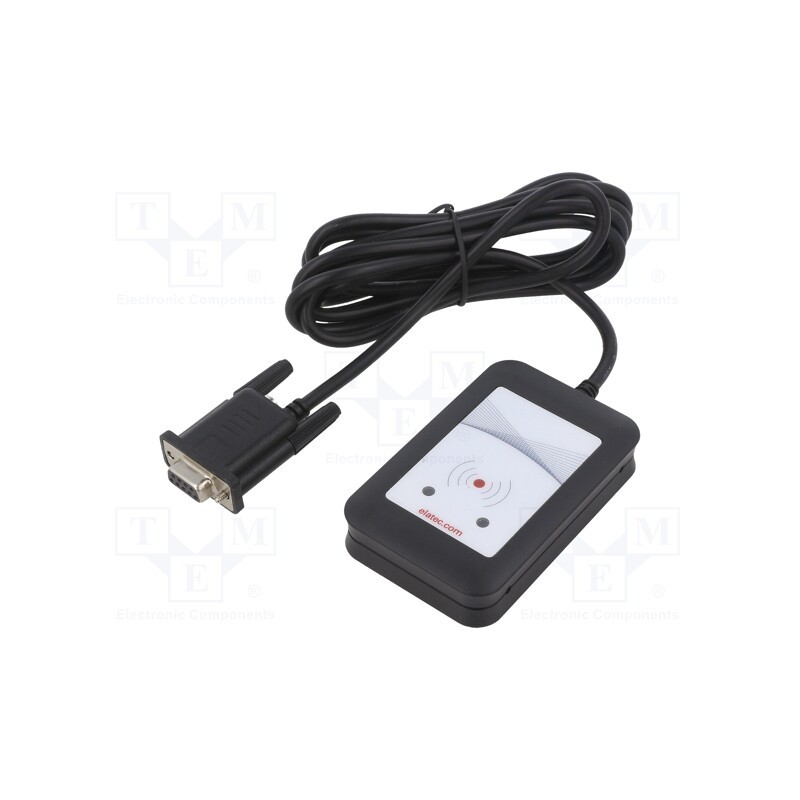 1 pcs x ELATEC - TWN4 MULTITECH 2 RS232 BLACK VERSION P - RFID reader, 4.3÷5.5V, RS232, antenna, Range: 100mm, 88x56x18mm